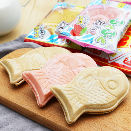 Meito Taiyaki Chocolate Wafer Cake, 16.5 G Bag