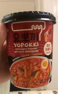 YOUNGPOONG Yopokki Hot and Spicy Rapokki Cup 145g x 16