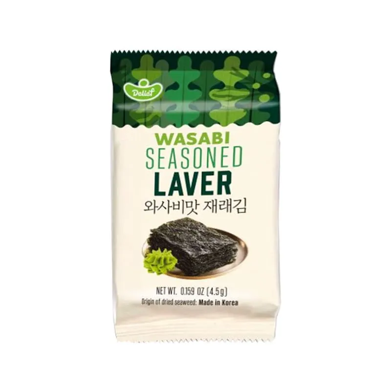 DELIEF Wasabi Seasoned Laver 4.5g x 3p x 24