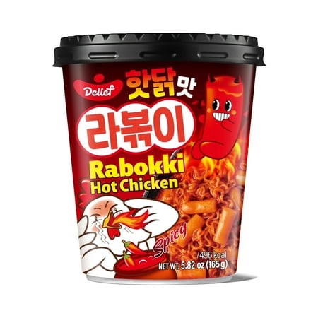 [N0072] DELIEF Hot Chicken Flavor Rabokki 165g x 24