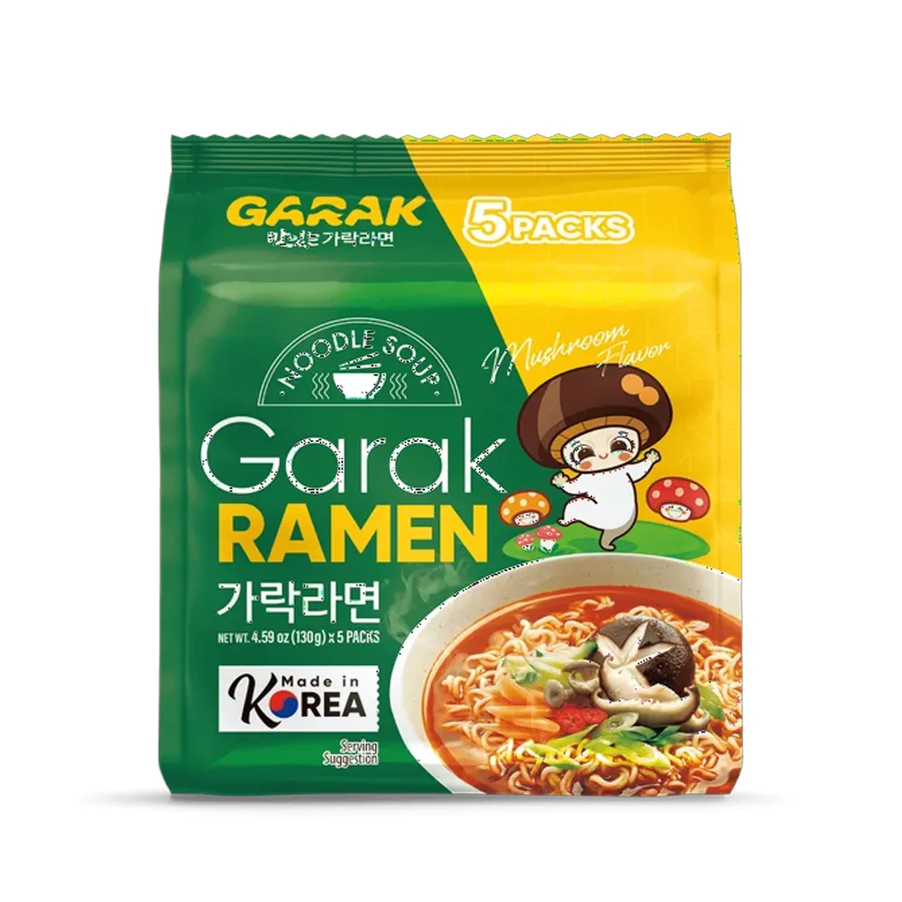 [N0135] GARAK Mushroom Flavor Ramen 122g x 4p x 8