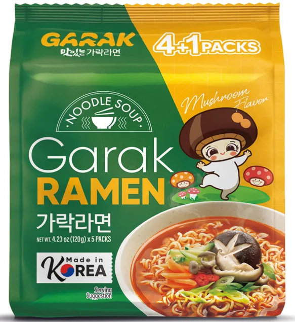 GARAK Mushroom Flavor Ramen 122g x 4p x 8