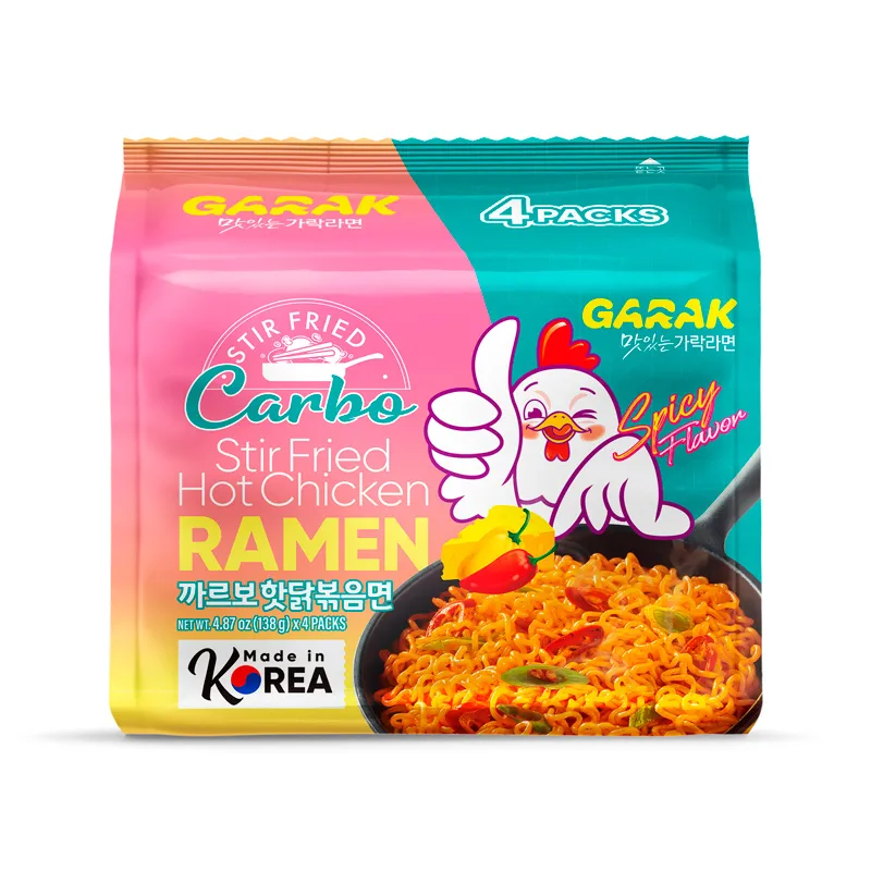 GARAK Carbo Hot Chicken Flavor Stir-fry Ramen 138g x 4p