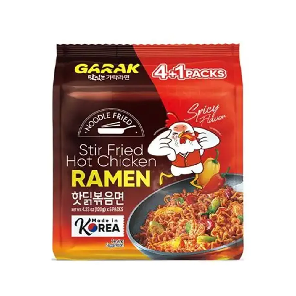 GARAK Stir Fried Hot Chicken Flavor Ramen 125g x 4p x 8
