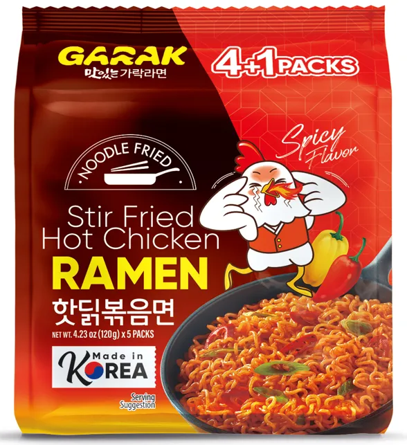 GARAK Stir Fried Hot Chicken Flavor Ramen 125g x 4p x 8