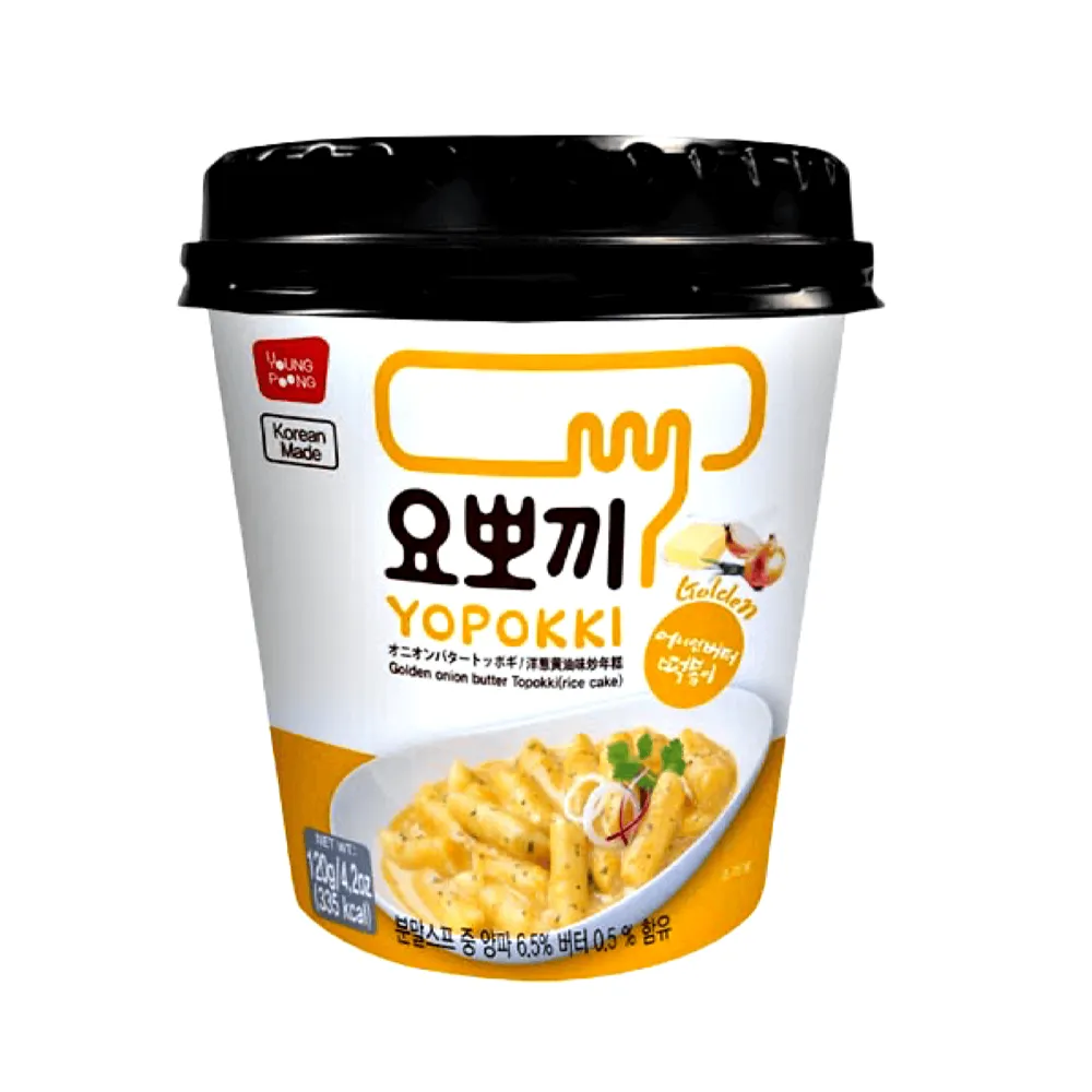 [N0297] YOUNGPOONG Yopokki Golden Onion Butter Tteokbokki Cup 120g x 30