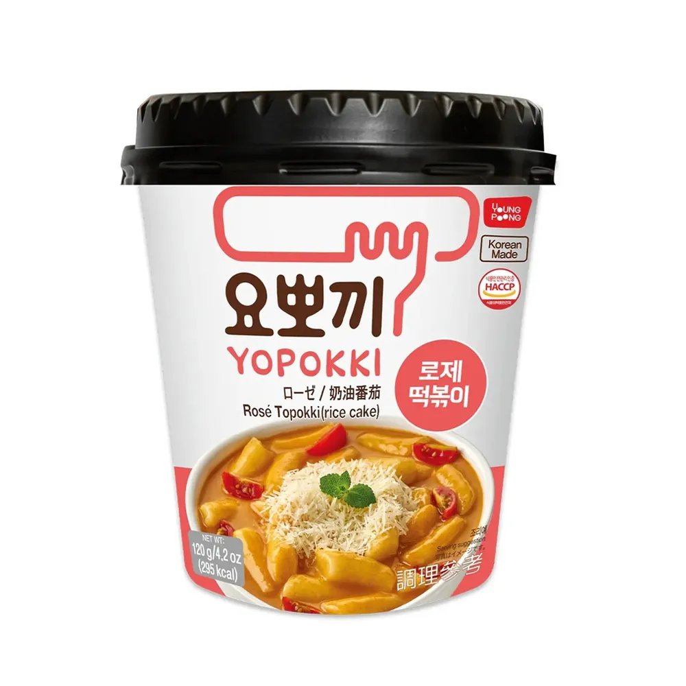 [N0310] YOUNGPOONG Yopokki Rose Tteokbokki Cup 120g x 30