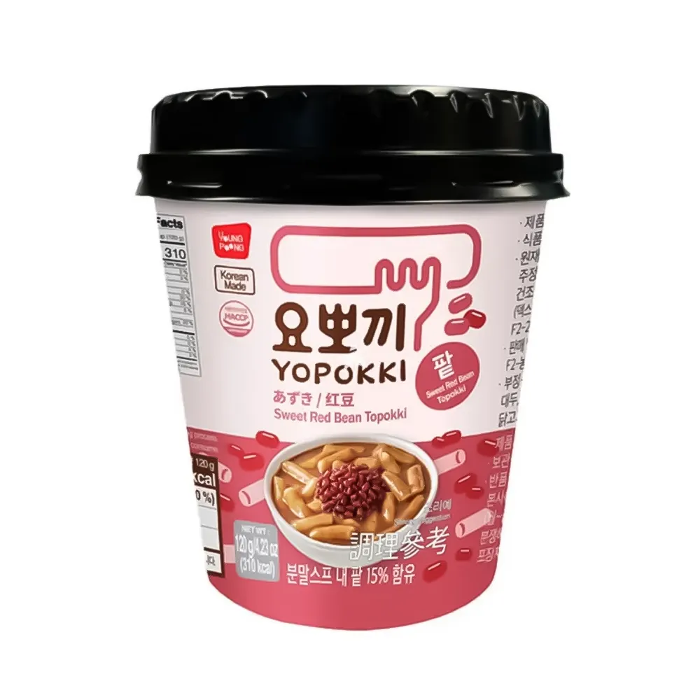 YOUNGPOONG Yopokki Sweet Red Bean Tteokbokki Cup 120g x 30