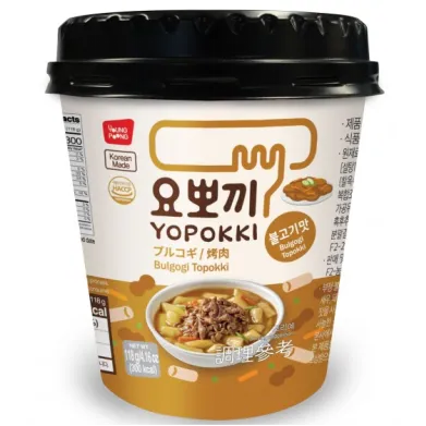 YOUNGPOONG Yopokki Bulgogi Tteokbokki Cup 118g x 30