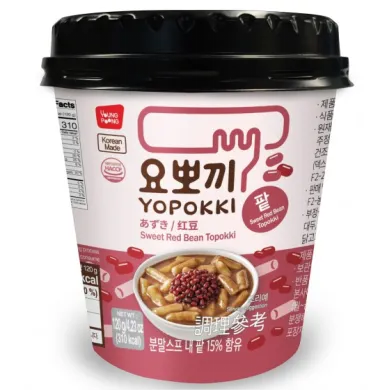 YOUNGPOONG Yopokki Sweet Red Bean Tteokbokki Cup 120g x 30