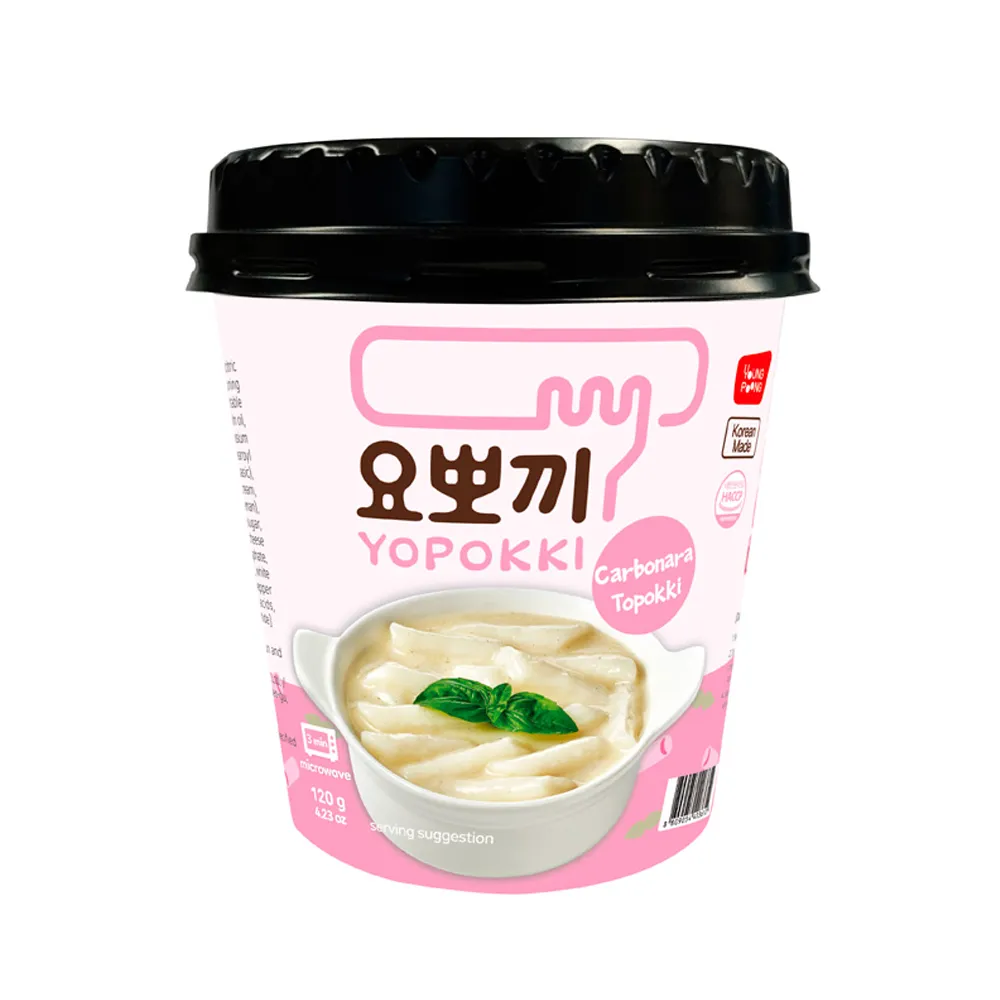 [N0292] YOUNGPOONG Yopokki Carbonara Tteokbokki Cup 120g x 30