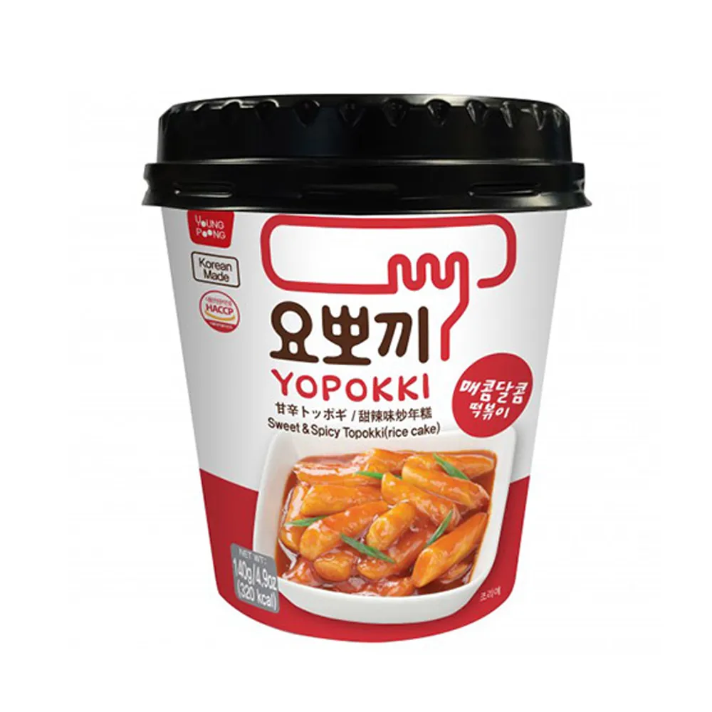 [N0317] YOUNGPOONG Yopokki Spicy and Sweet Tteokbokki Cup 140g x 30