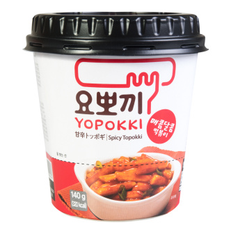 YOUNGPOONG Yopokki Spicy and Sweet Tteokbokki Cup 140g x 30