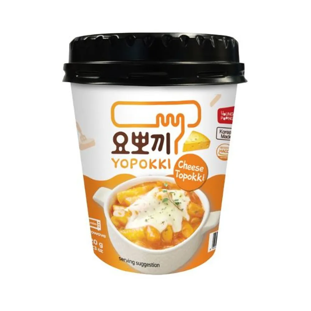 [N0293] YOUNGPOONG Yopokki Cheese Tteokbokki Cup (EU) 120g x 30