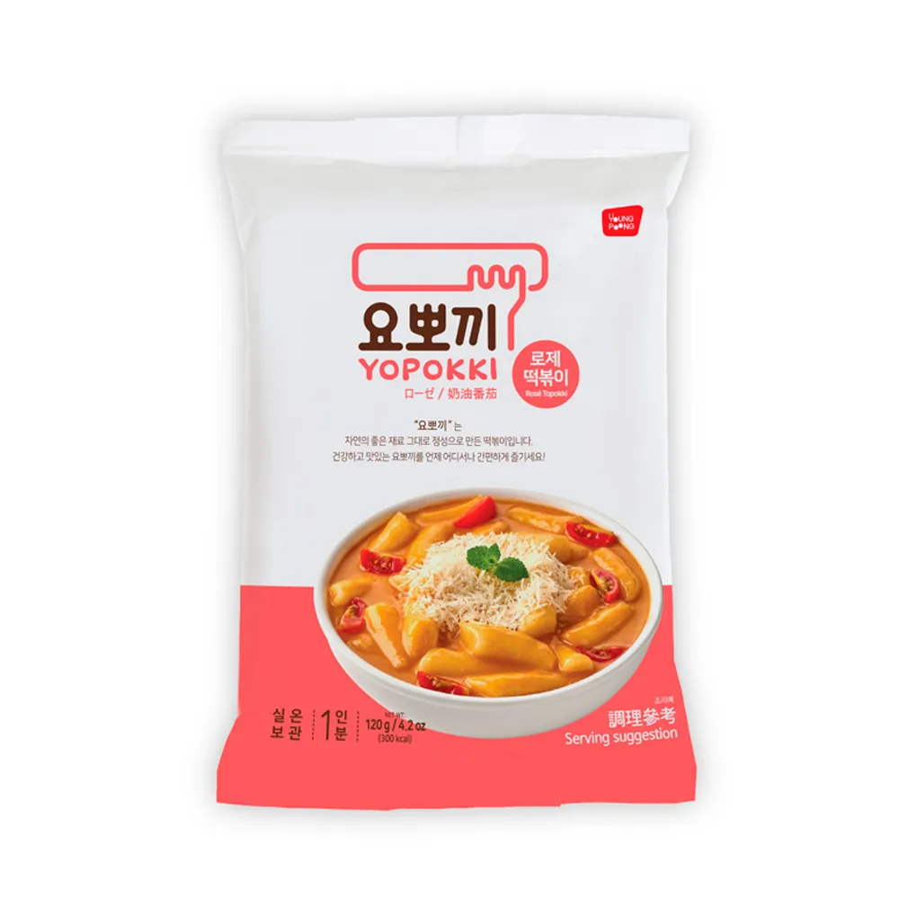 [N0311] YOUNGPOONG Yopokki Rose Tteokbokki Pack 120g x 20