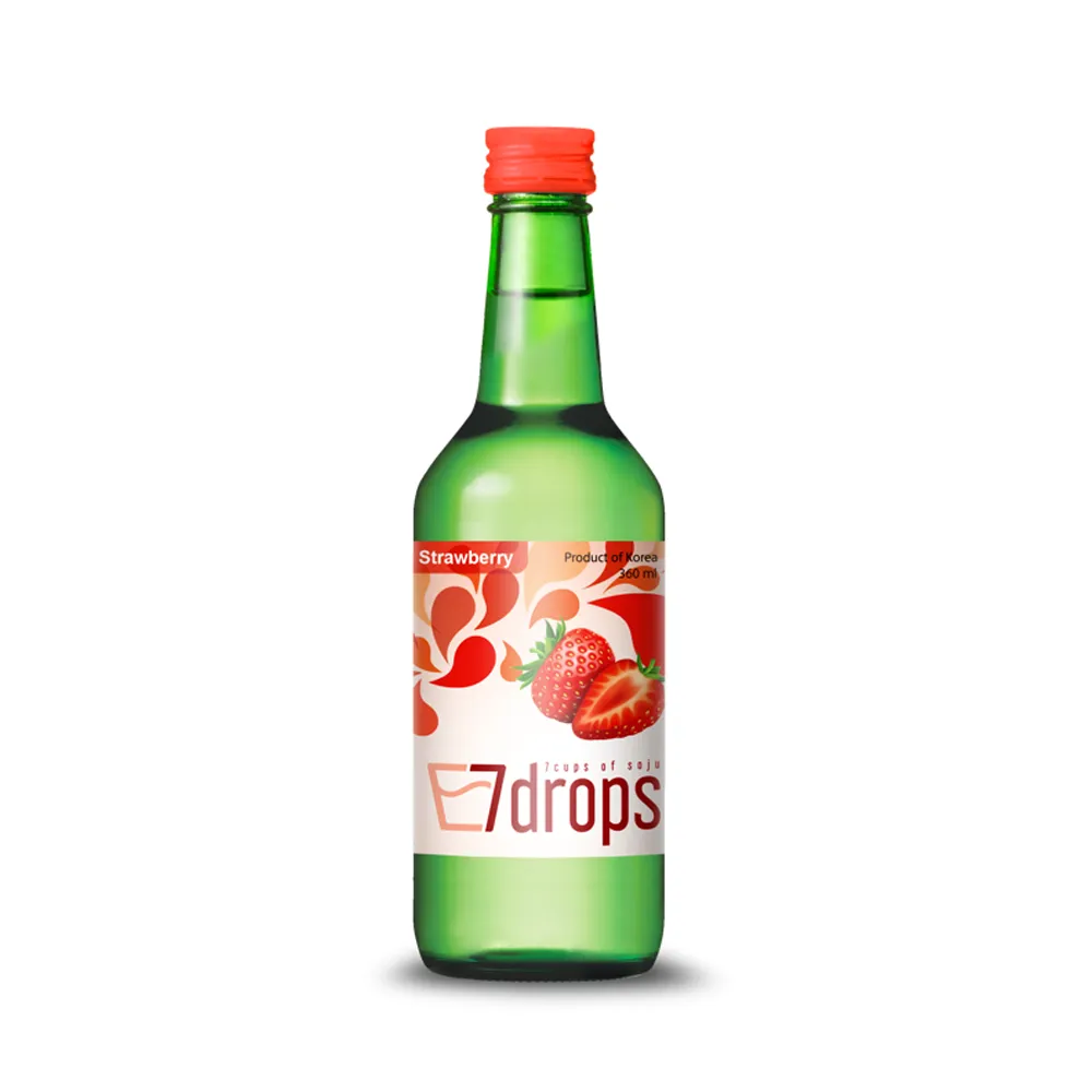 7DROPS Soju Strawberry Alc. 12% 360ml x 20