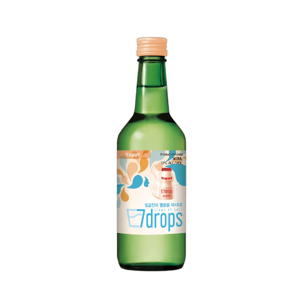 7DROPS Soju Yogurt Alc. 12% 360ml x 20