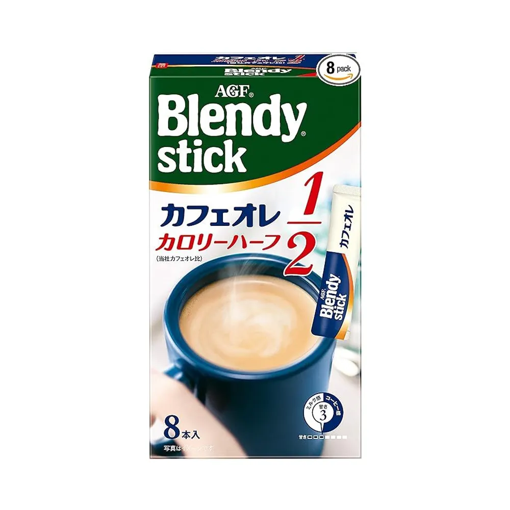 AGF Blendy stick Cafe au Lait Calorie Half 8 pcs