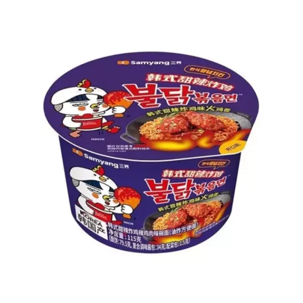SAMYANG Korean Sweet & Spicy Fried Chicken Flavor Ramen Bowl 115g x 16