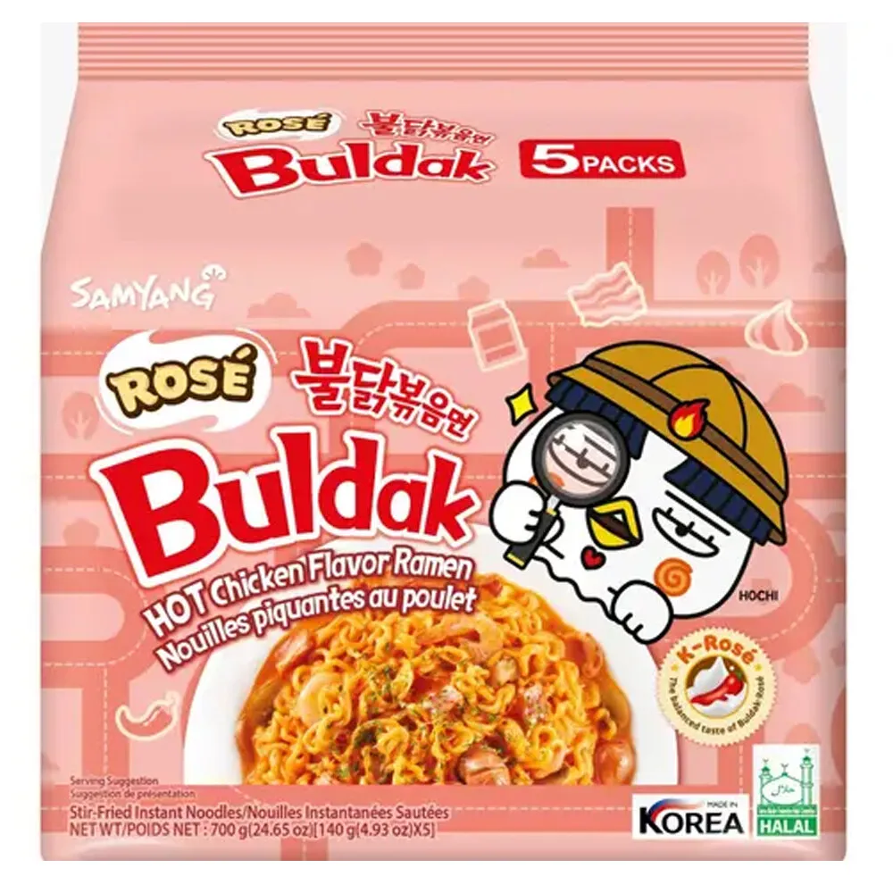 SAMYANG - Rose Spicy Chicken Dry Noodles 140G * 40 Packs