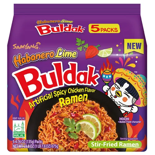 SAMYANG Hot & Sour Lime Spicy Chicken Dry Noodles 135G * 40 Packs