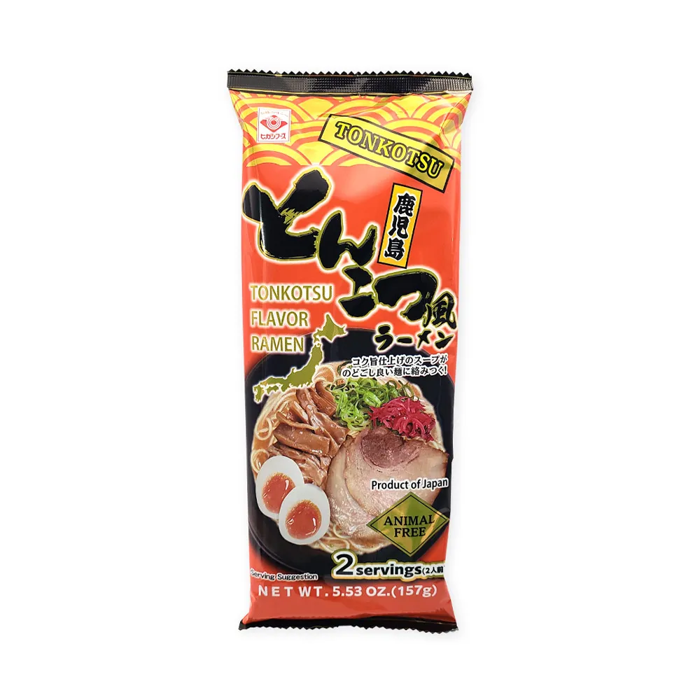 [N0156] Higashimaru Animal-Free Tonkotsu Kagoshima Ramen 2 servings*24