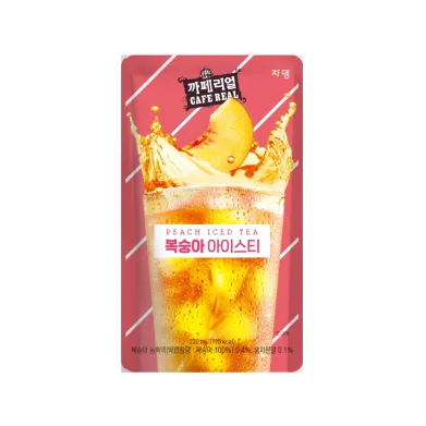 [N0178] JARDIN Café Real Peach Iced Tea HALAL 230ml x 50