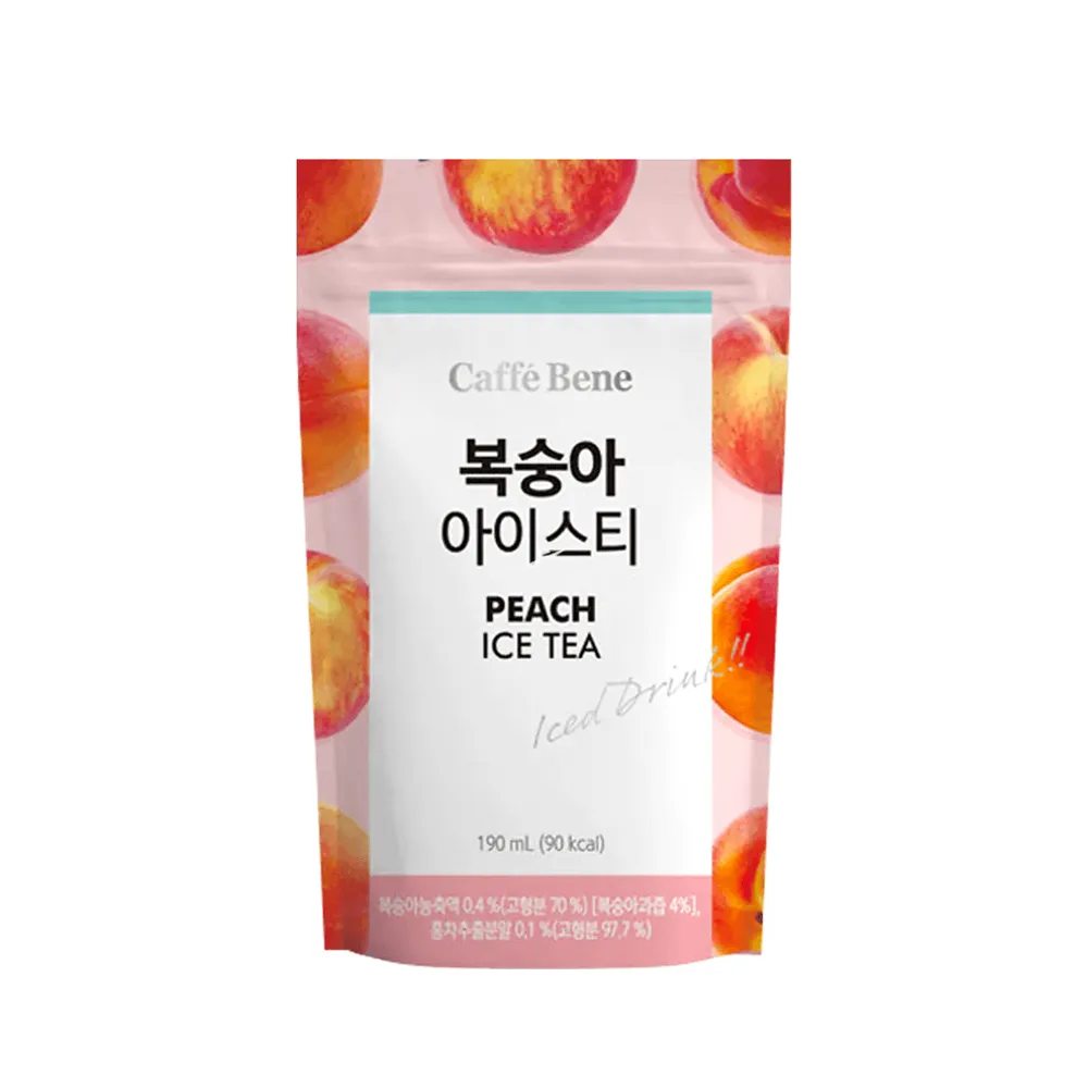[N0041] CAFFE BENE Peach Ice Tea 190ml x 50