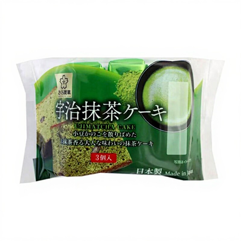 Sakura Seika Uji Matcha Cake 3P