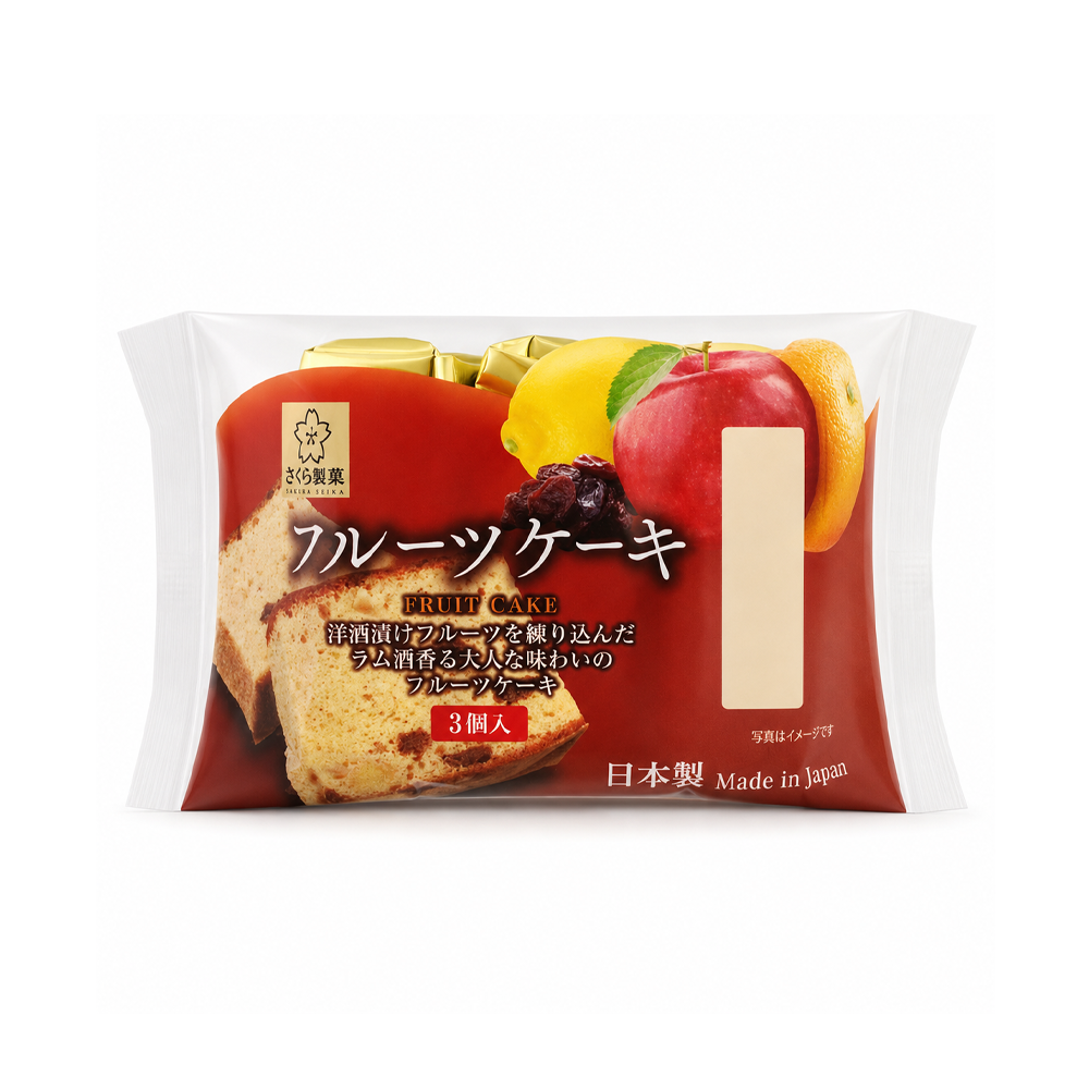 Sakura Seika Fruit Cake 3P