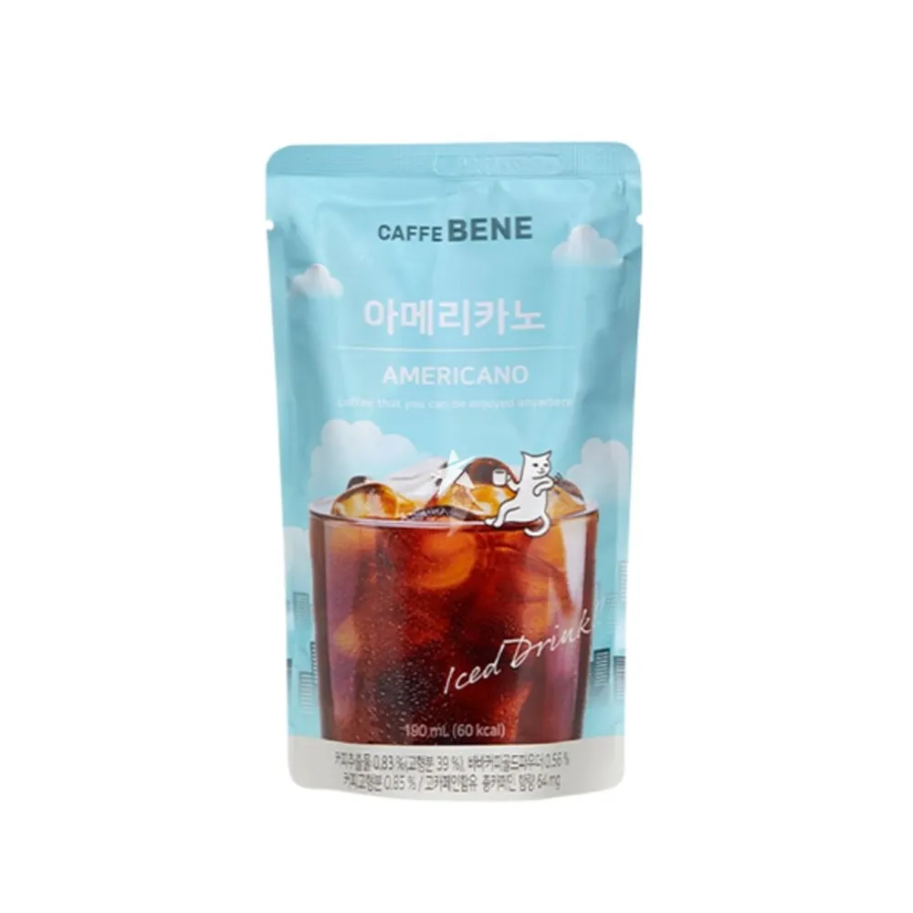 [N0034] CAFFE BENE Americano Pouch 190ml x 50