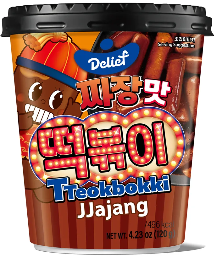 DELIEF Tteokbokki Cup Jjajang HALAL 120g x 30