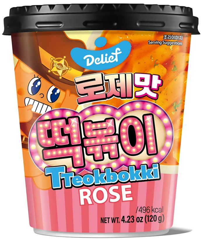 DELIEF Tteokbokki Cup Rose HALAL 120g x 30