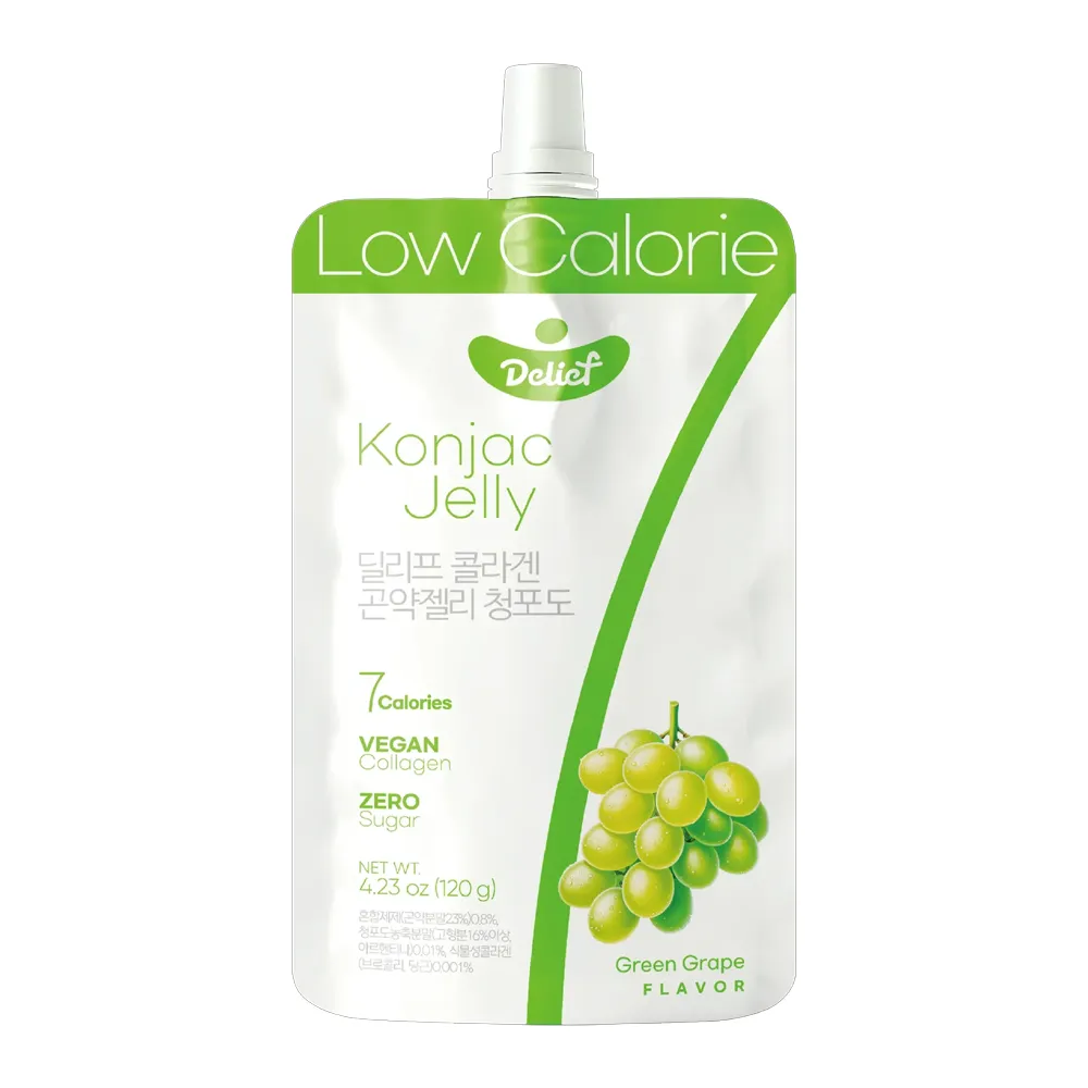 [N0106] DELIEF Vegan Collagen Konjac Jelly Green Grape (V) 120g x 60