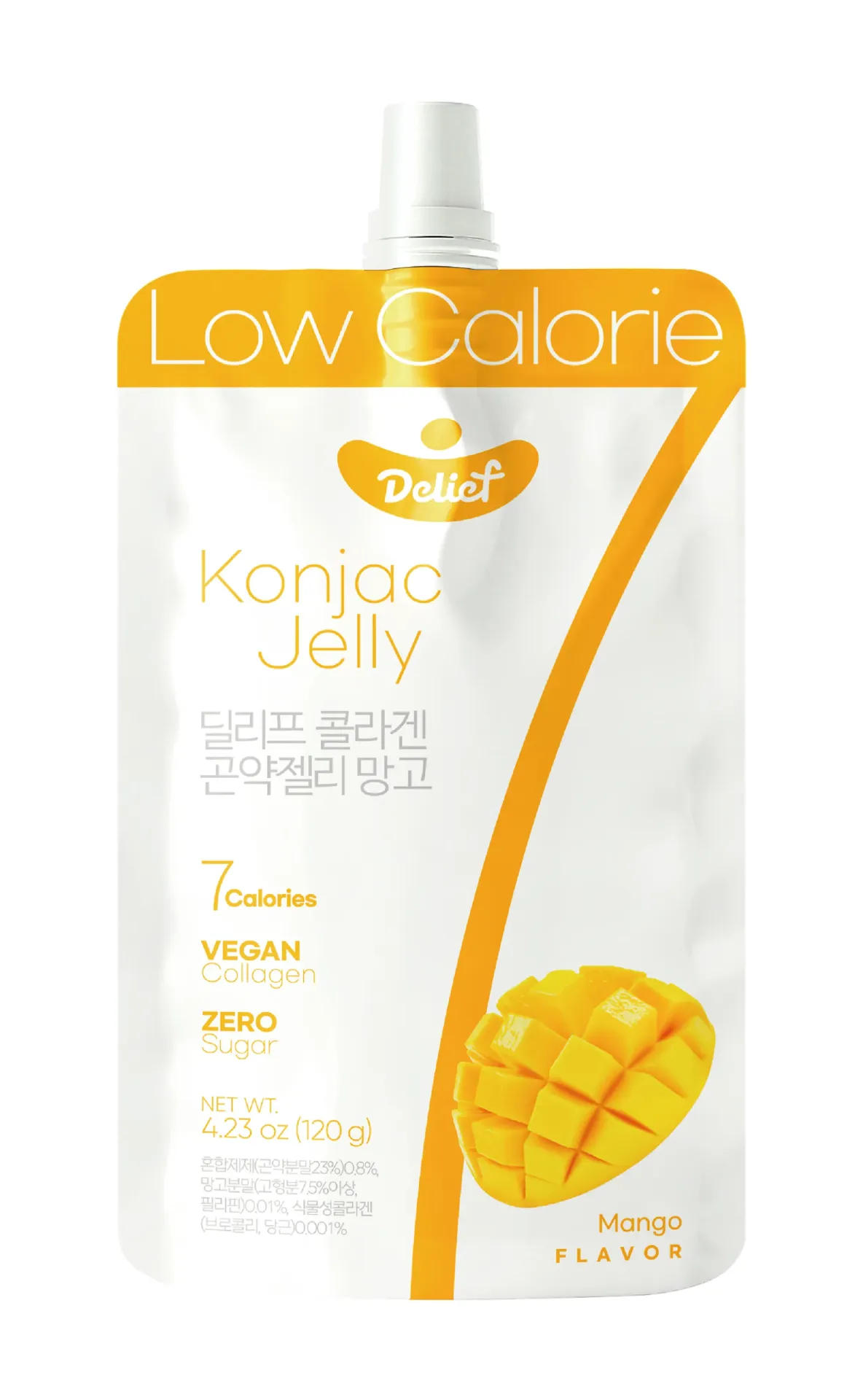 DELIEF Vegan Collagen Konjac Jelly Mango (V) 120g x 60
