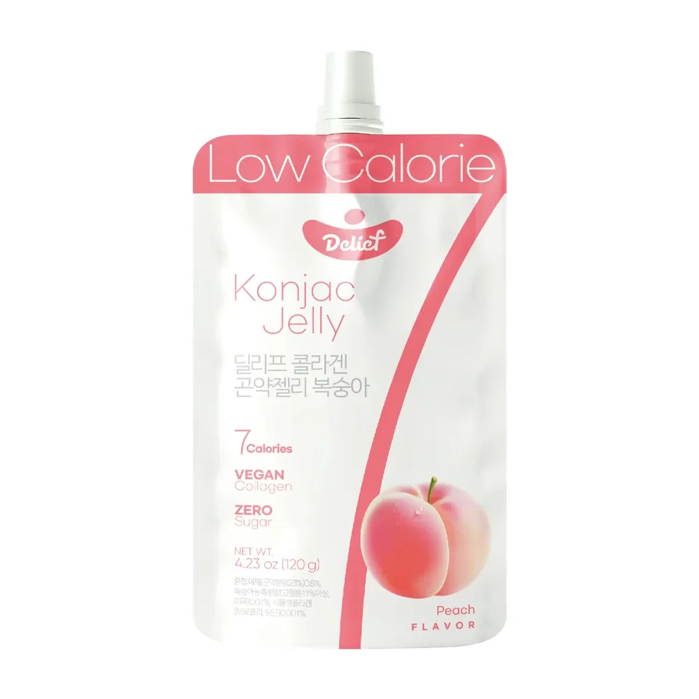 [N0109] DELIEF Vegan Collagen Konjac Jelly Peach (V) 120g x 60
