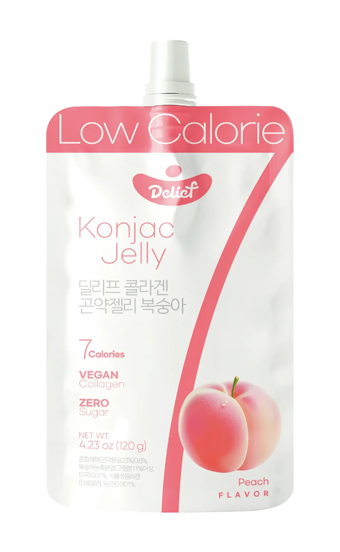 DELIEF Vegan Collagen Konjac Jelly Peach (V) 120g x 60