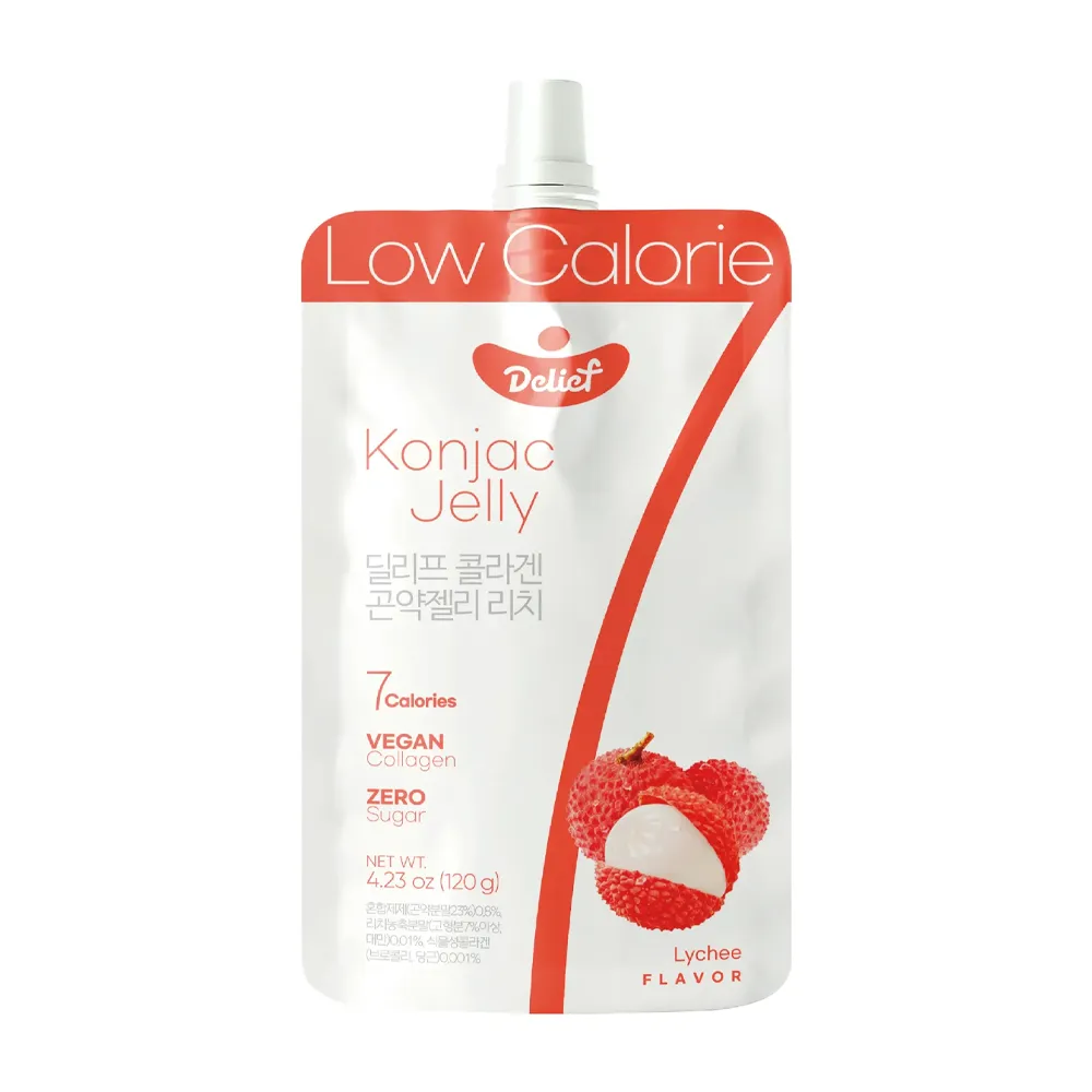 [N0108] DELIEF Vegan Collagen Konjac Jelly Peach (V) 120g x 60