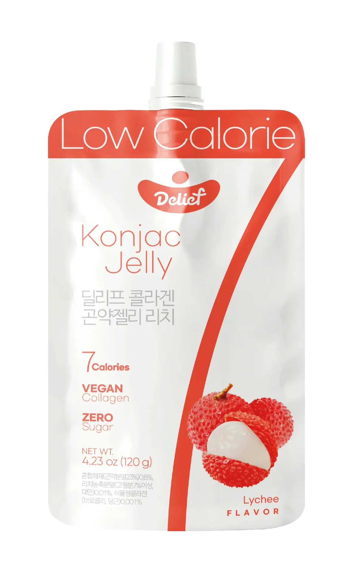 DELIEF Vegan Collagen Konjac Jelly Peach (V) 120g x 60