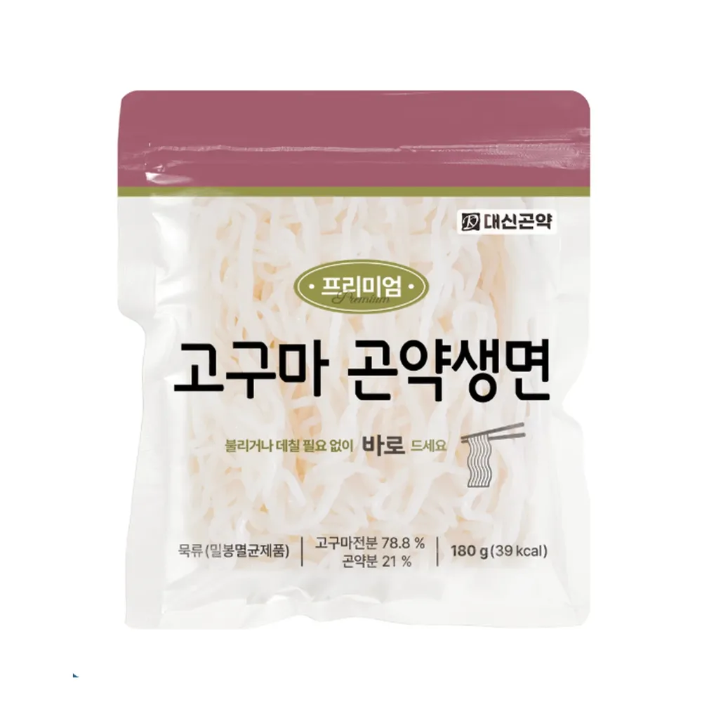 DSKONYAKU Premium Sweet Potato Konjac Raw Noodle 180g x 20