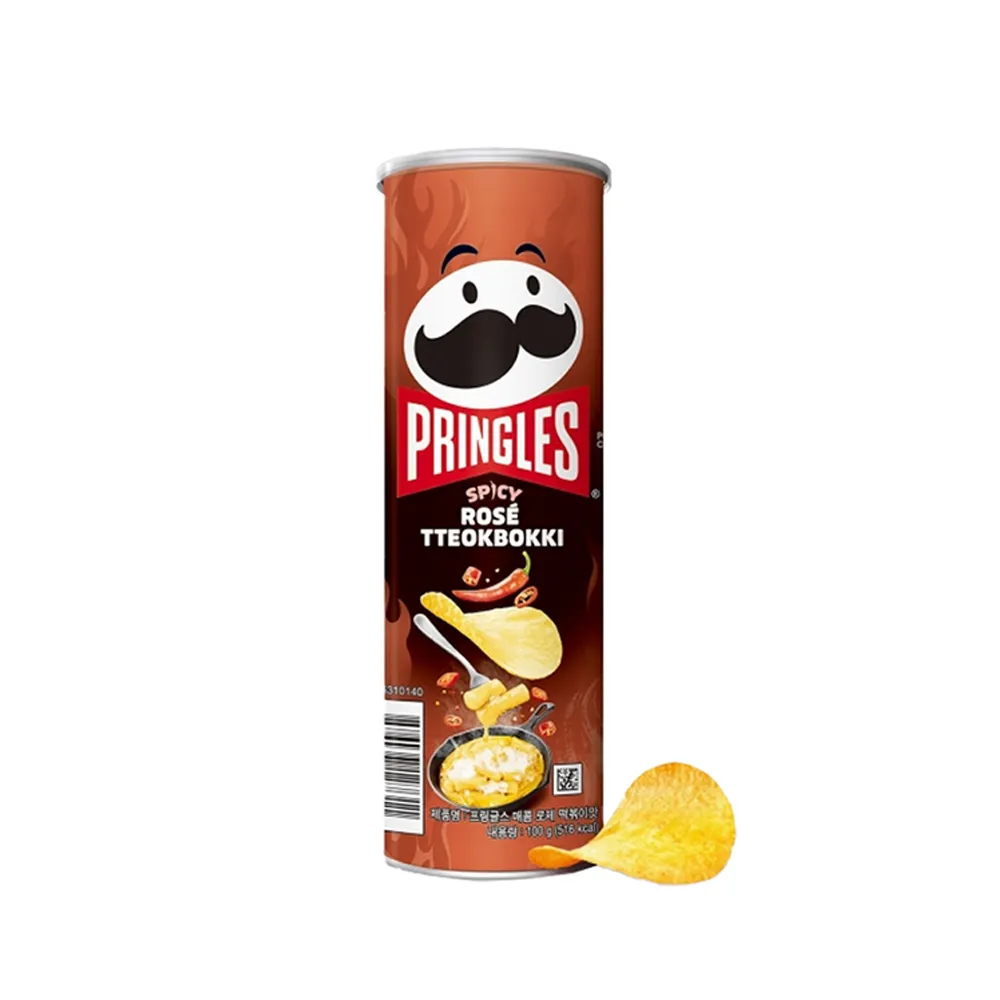 [N0208] NONGSHIM Pringles Spicy Rose Tteokbokki Flavor 100g x 12