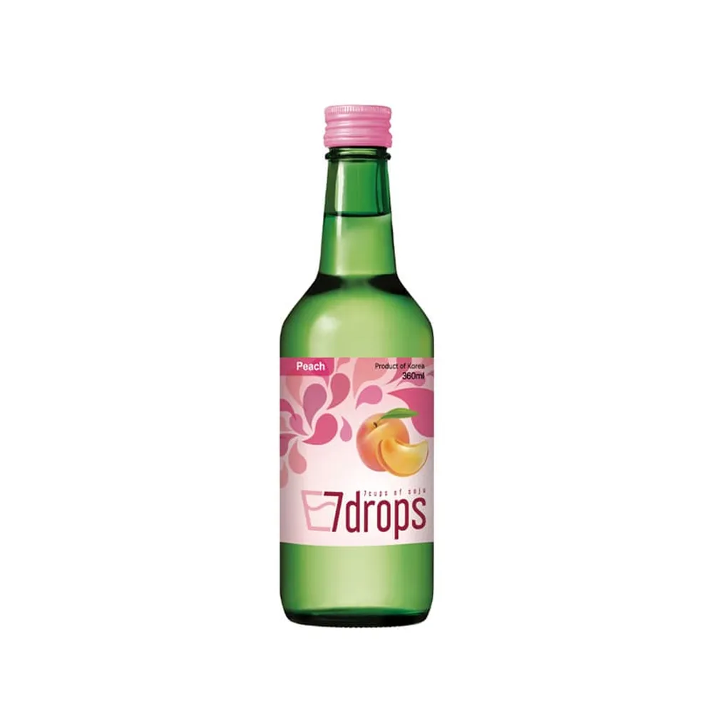 [N0004] 7DROPS Soju Peach Alc. 12% 360ml x 20