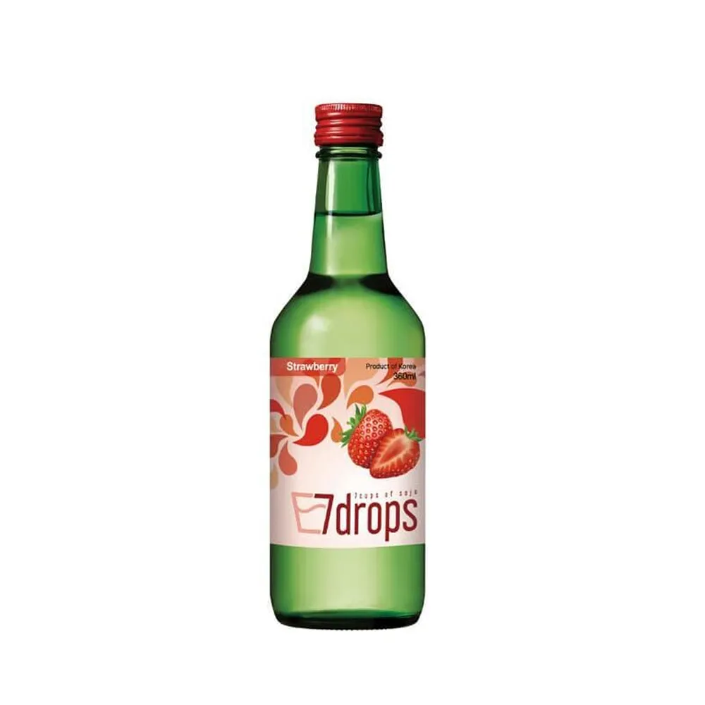 [N0006] 7DROPS Soju Strawberry Alc. 12% 360ml x 20