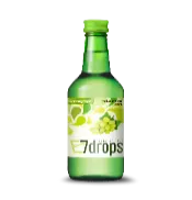 7DROPS Soju Green Grape Alc. 12% 360ml x 20