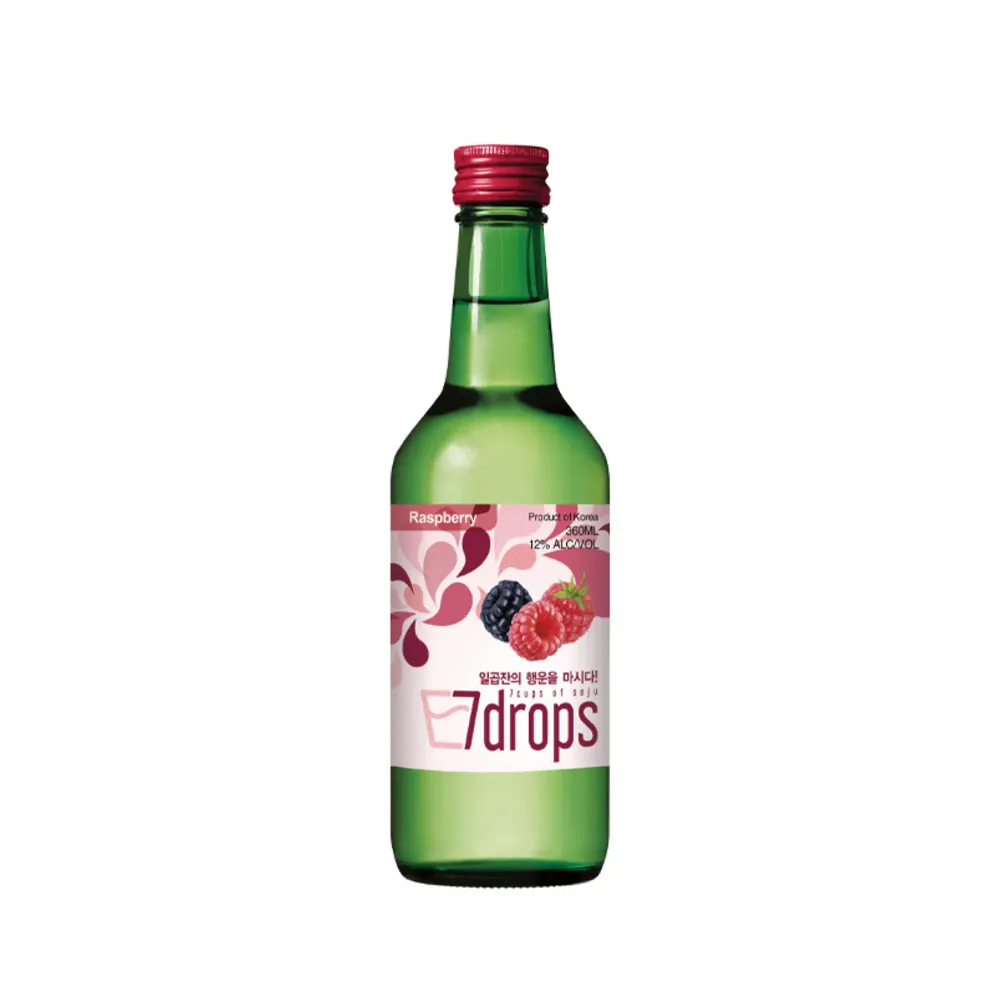 7DROPS Soju Raspberry Alc. 12% 360ml x 20