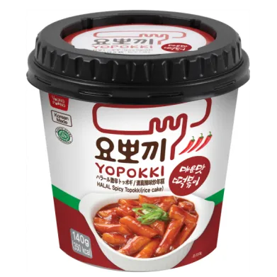 YOUNGPOONG Yopokki Spicy Tteokbokki Cup HALAL 120g x 30