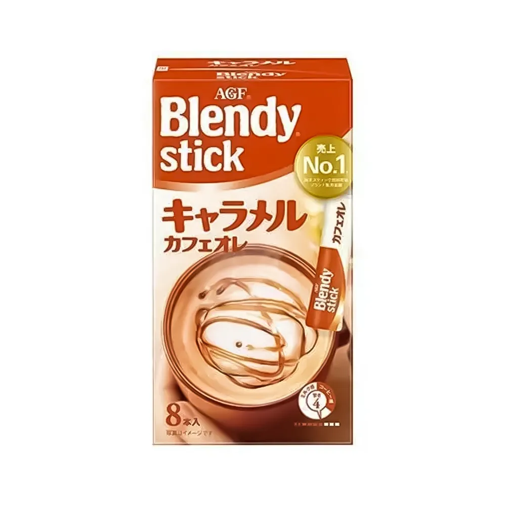 AGF Blendy stick Caramel  Cafe au Lait 8 pcs *24