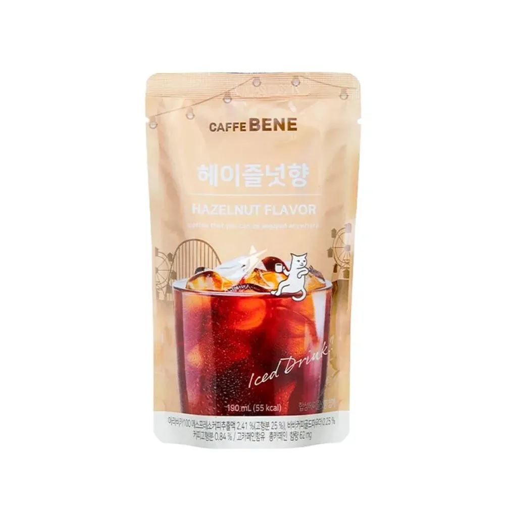 [N0039] CAFFE BENE Hazelnut Pouch 190ml x 50