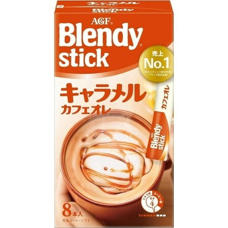 AGF Blendy stick Caramel  Cafe au Lait 8 pcs *24