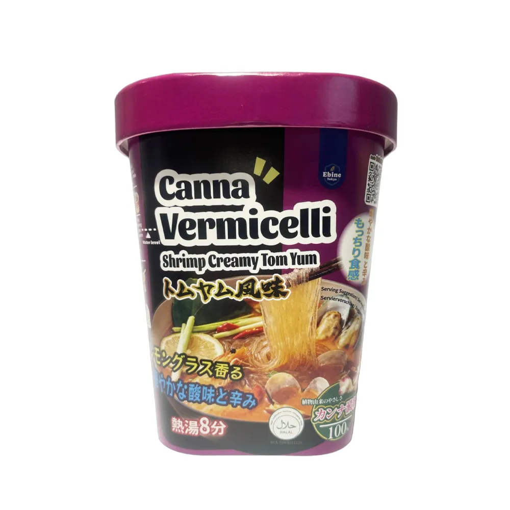 [N0054] Canna Vermicelli Shrimp Creamy Tom Yum 80g*12
